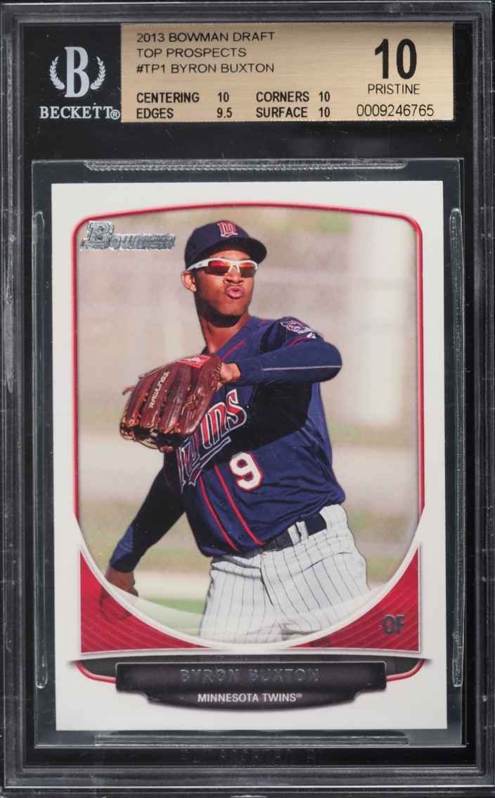 2013 Bowman Draft Byron Buxton PROSPECT #TP1 BGS 10 PRISTINE