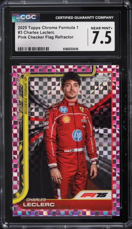 2020 Topps Chrome Formula 1 F1 70th Orange Refractor Charles