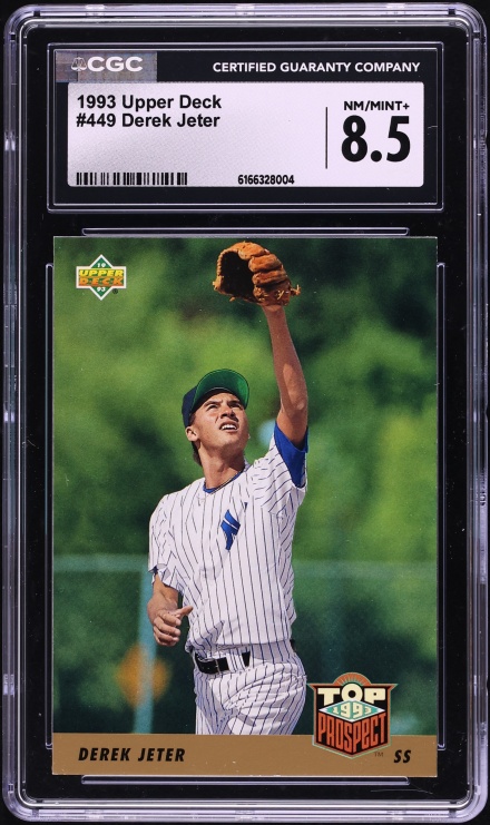 1993 Upper Deck Top Derek Jeter ROOKIE #449 CGC 8.5 NM-MT+