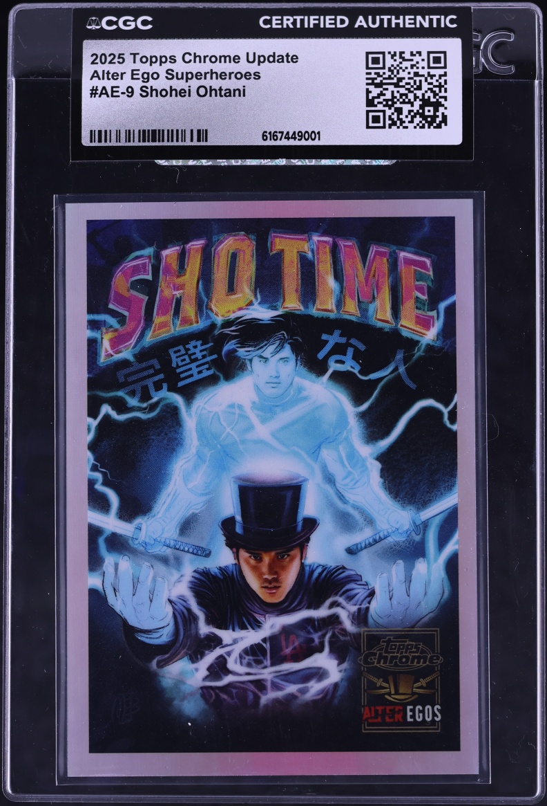 2025 Topps Chrome Update Alter Ego Superheroes Shohei Ohtani #AE-9 CGC AUTH