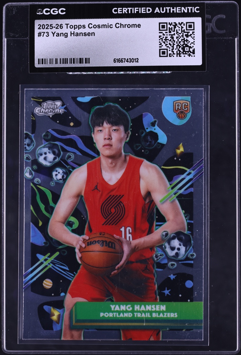 2025 Topps Cosmic Chrome Yang Hansen ROOKIE #73 CGC AUTH