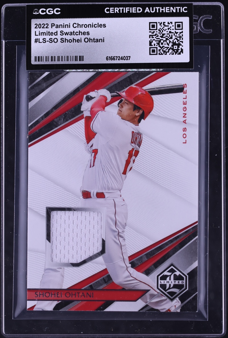 2022 Panini Chronicles Limited Swatches Shohei Ohtani PATCH #LS-SO CGC AUTH