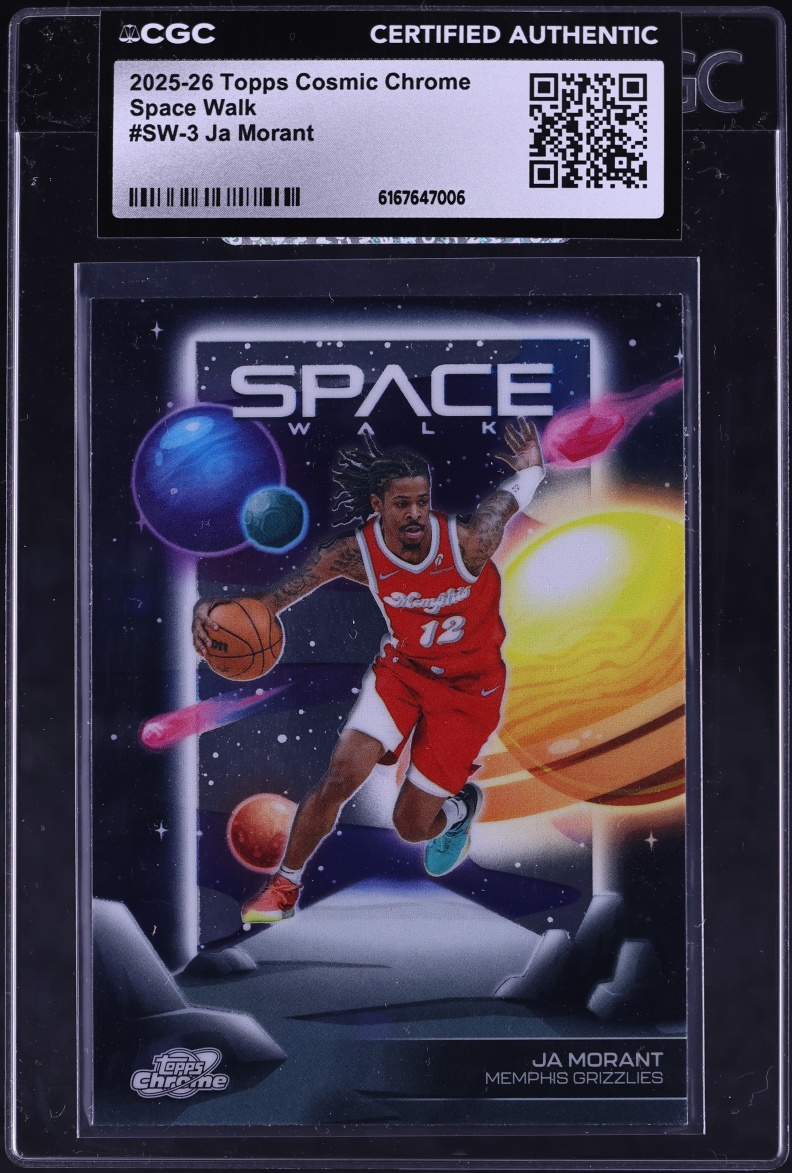 2025 Topps Chrome Cosmic Space Walk Ja Morant #SW-3 CGC AUTH