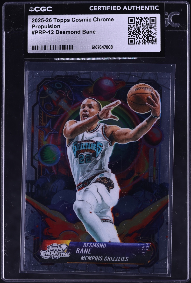 2025 Topps Chrome Cosmic Propulsion Desmond Bane #PRP-12 CGC AUTH