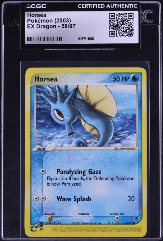 horsea pokemon card value Amazon.com: Pokemon - Horsea (30/160)