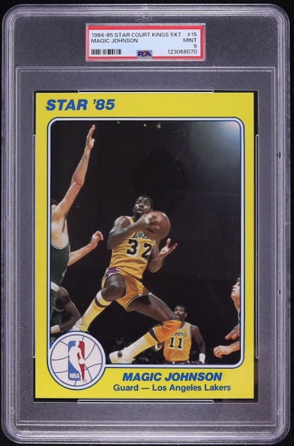 1984 Star Court Kings 5x7 Magic Johnson #15 PSA 9 MINT