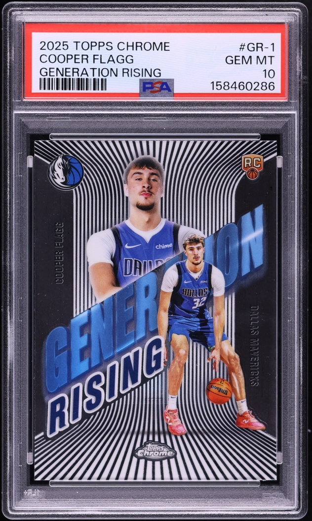 2025 Topps Chrome Generation Rising Cooper Flagg ROOKIE #GR-1 PSA 10 GEM MINT