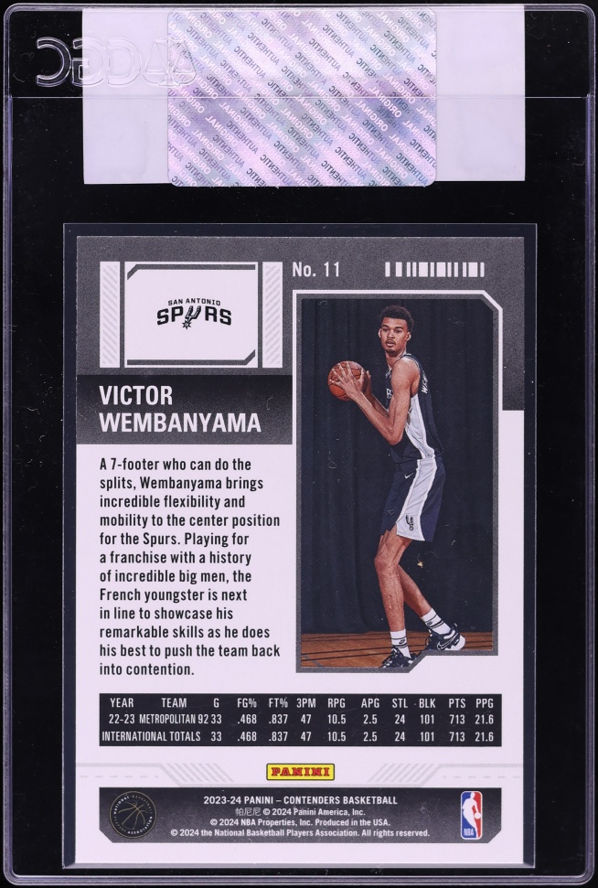 2023 Panini Contenders Season Ticket Retail Victor Wembanyama ROOKIE #11 CGC AUTH