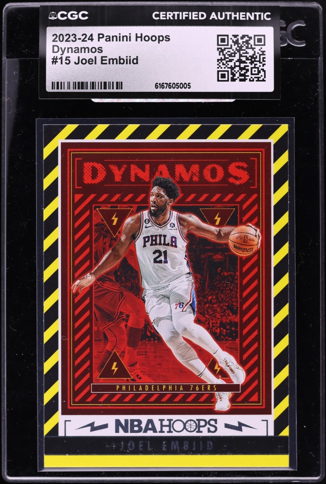2023 Panini Hoops Dynamos Joel Embiid #15 CGC AUTH