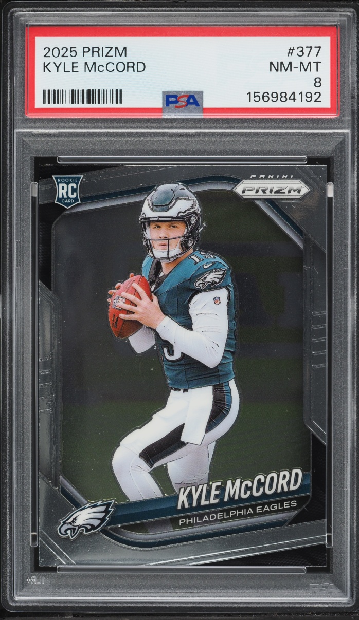 2025 Panini Prizm Kyle McCord ROOKIE #377 PSA 8 NM-MT