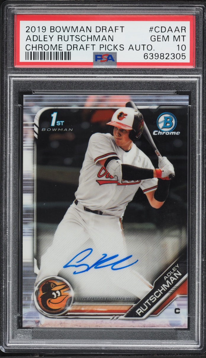 2019 Bowman Chrome Draft Adley Rutschman PROSPECT AUTO #CDA-AR PSA 10 GEM MINT