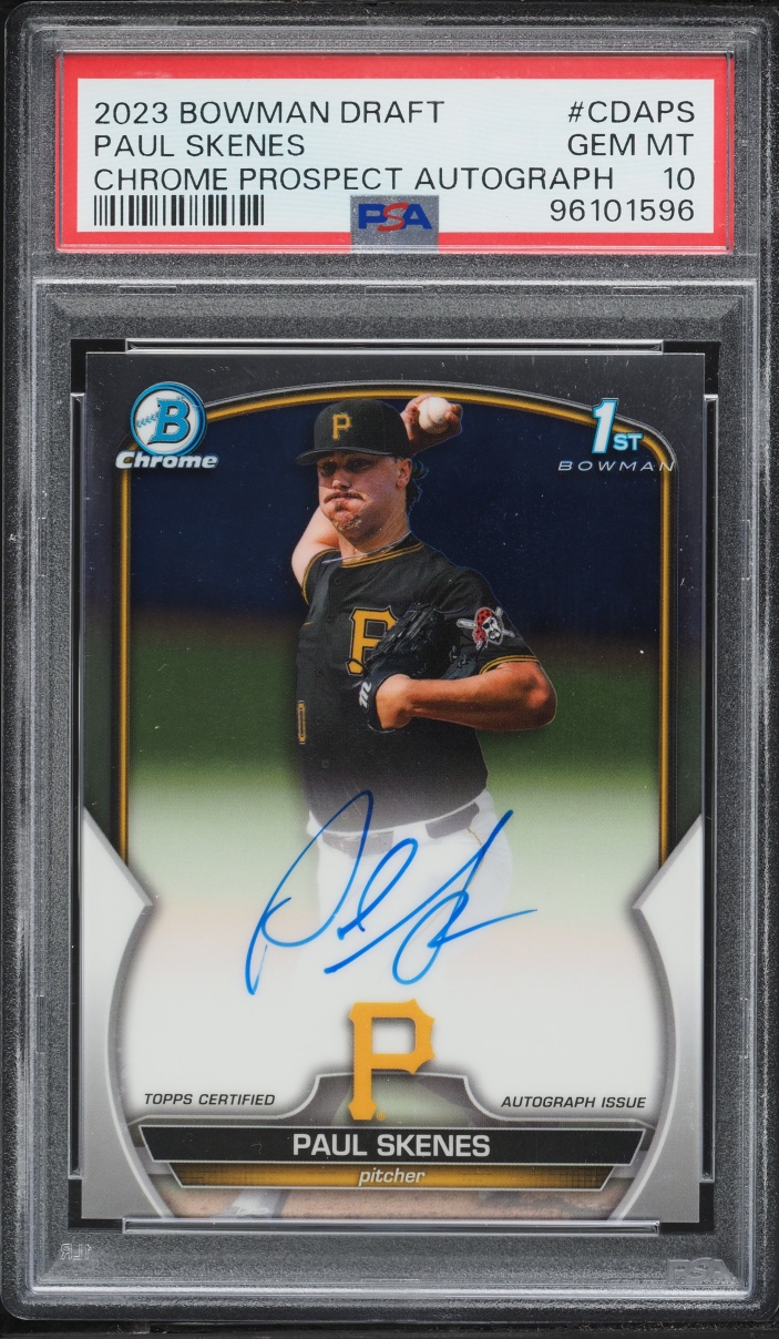 2023 Bowman Chrome Draft Paul Skenes PROSPECT AUTO #CDA-PS PSA 10 GEM MINT