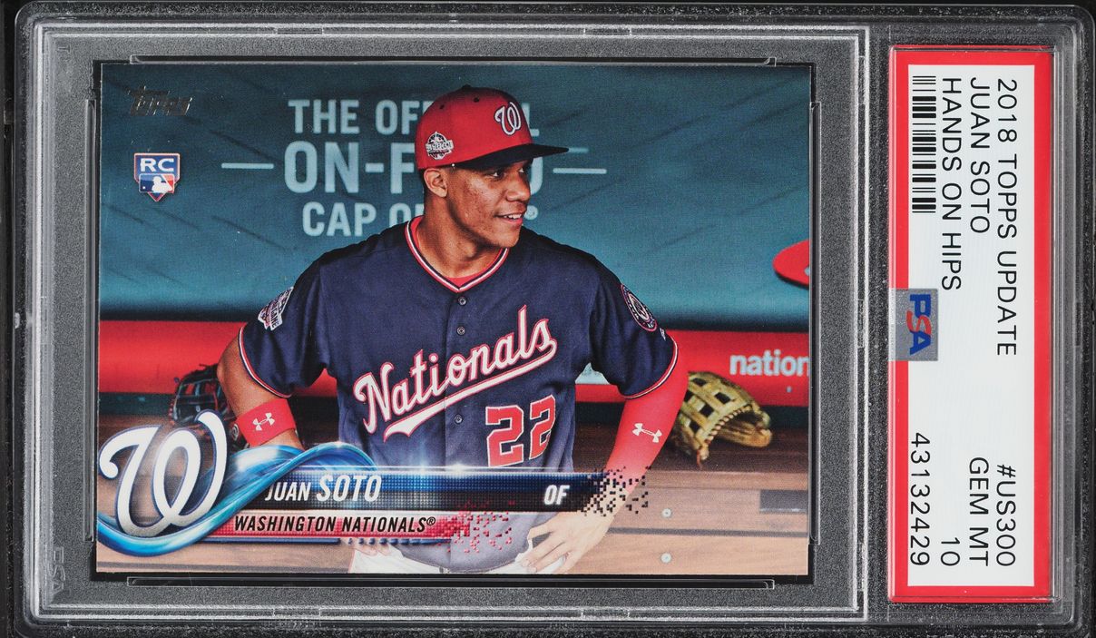 2018 Topps Update Hands On Hips Juan Soto SP ROOKIE #US300 PSA 10 GEM MINT