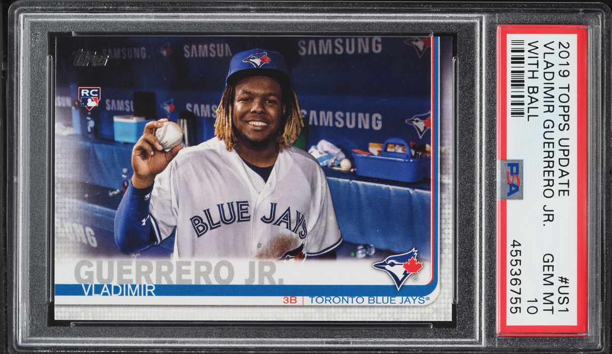 2019 Topps Update With Ball Vladimir Guerrero Jr. SP ROOKIE #US1 PSA 10 GEM MINT
