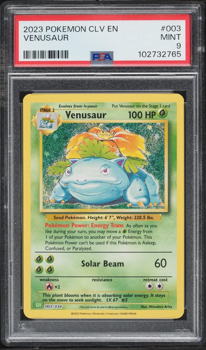 2023 Pokemon Scarlet & Violet TCG Classic Collection Holo Venusaur #3 PSA 9 MINT