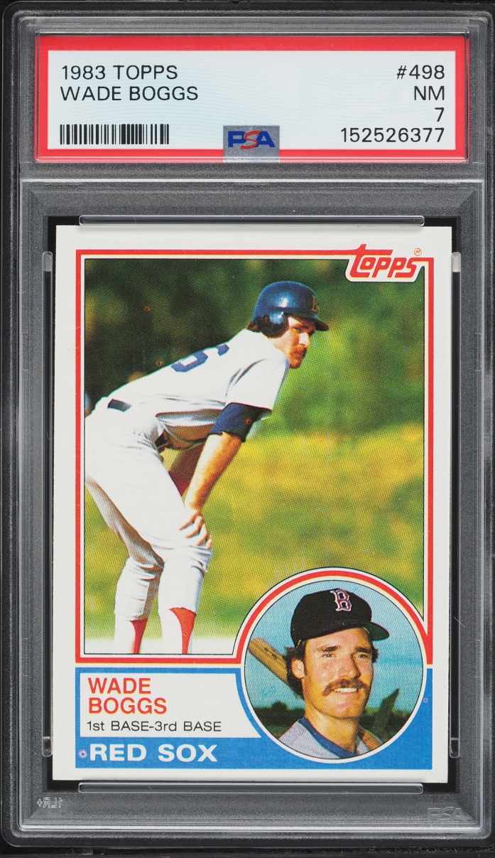 1983 Topps Wade Boggs ROOKIE #498 PSA 7 NRMT