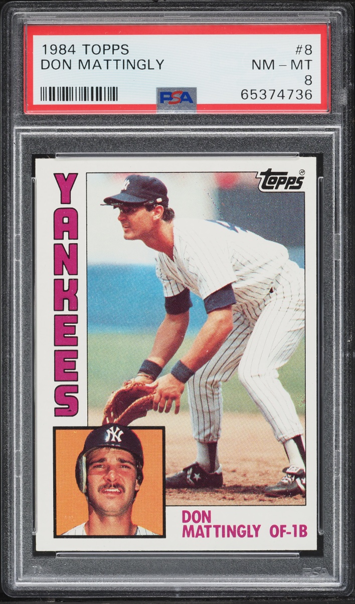1984 Topps Don Mattingly ROOKIE #8 PSA 8 NM-MT