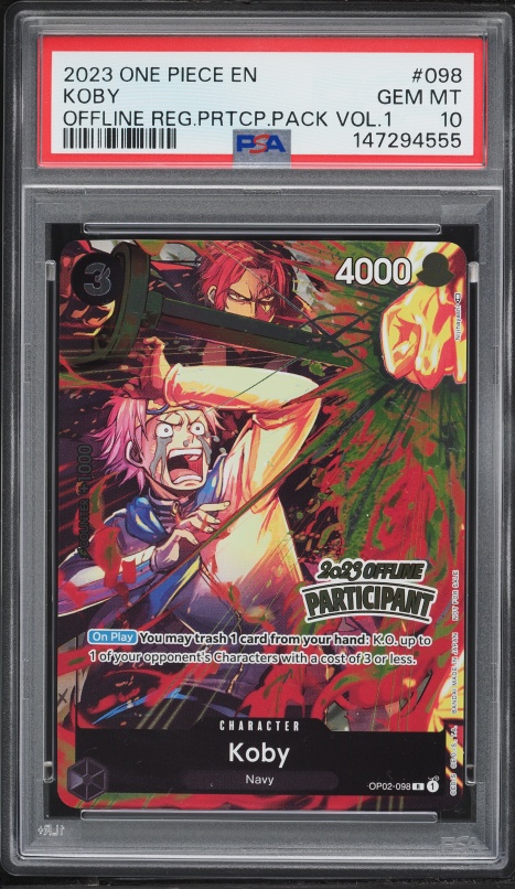 2023 One Piece Japanese Promo Official Event Prize Koby #OP02-098