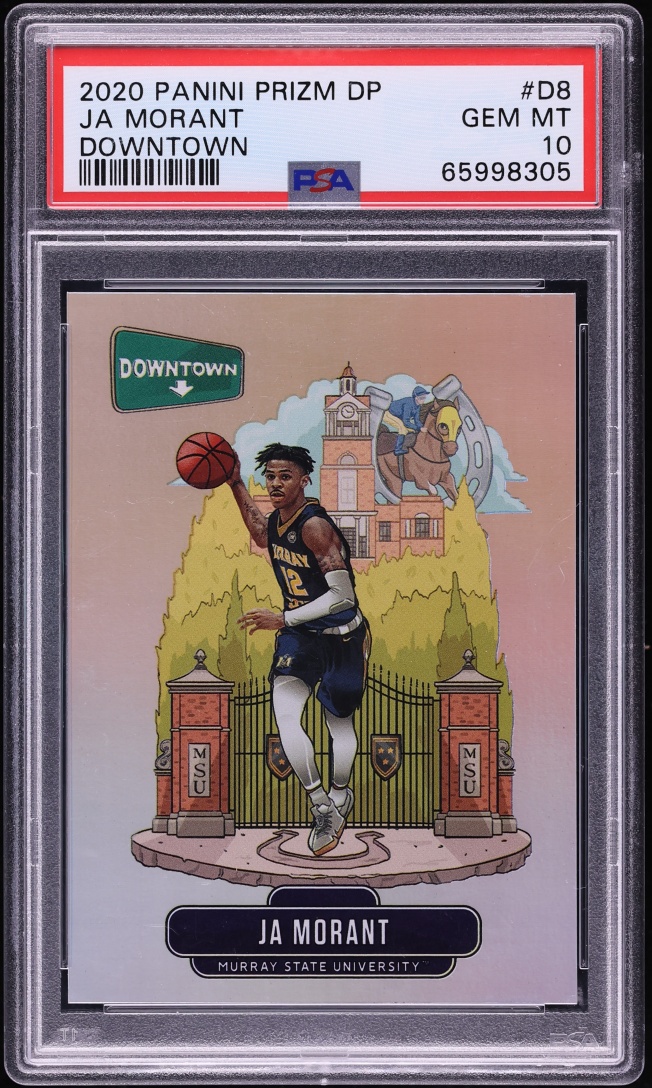2020 Panini Prizm Draft Picks Downtown Ja Morant #D-8 PSA 10 GEM MINT