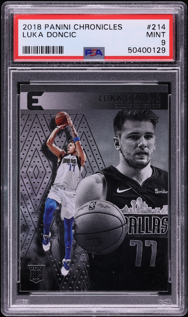 2018 Panini Chronicles Essentials Luka Doncic ROOKIE #214 PSA 9 MINT
