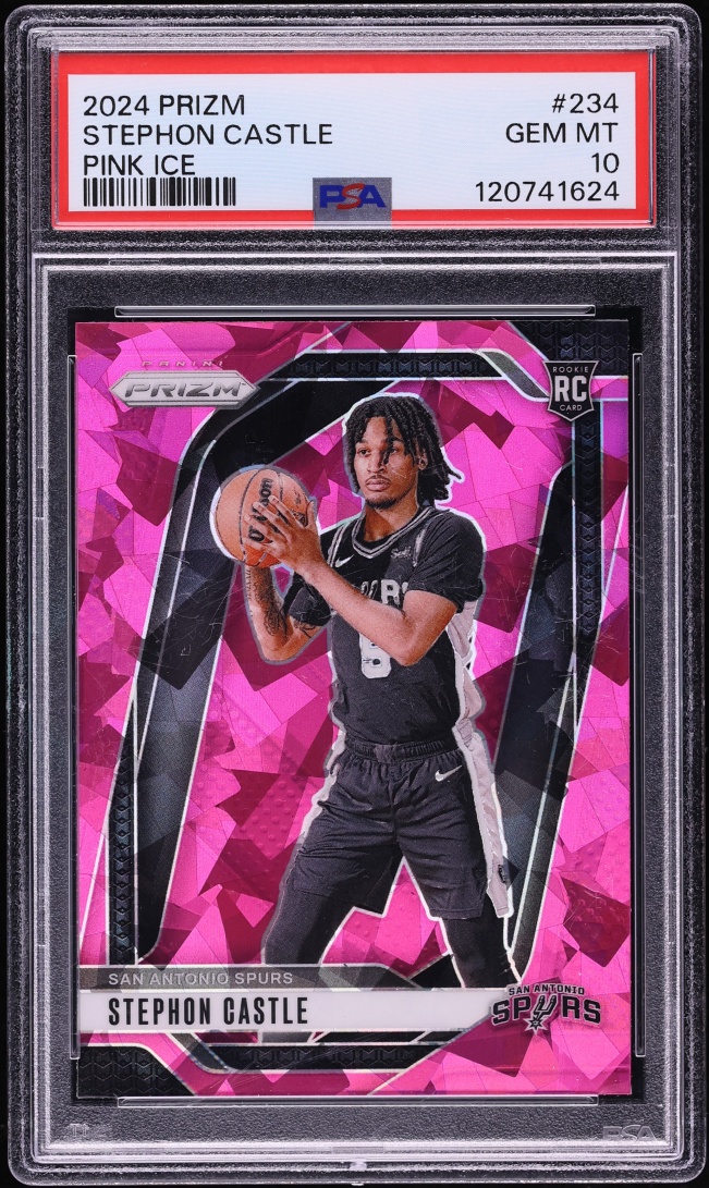 2024 Panini Prizm Pink Ice Stephon Castle ROOKIE #234 PSA 10 GEM MINT