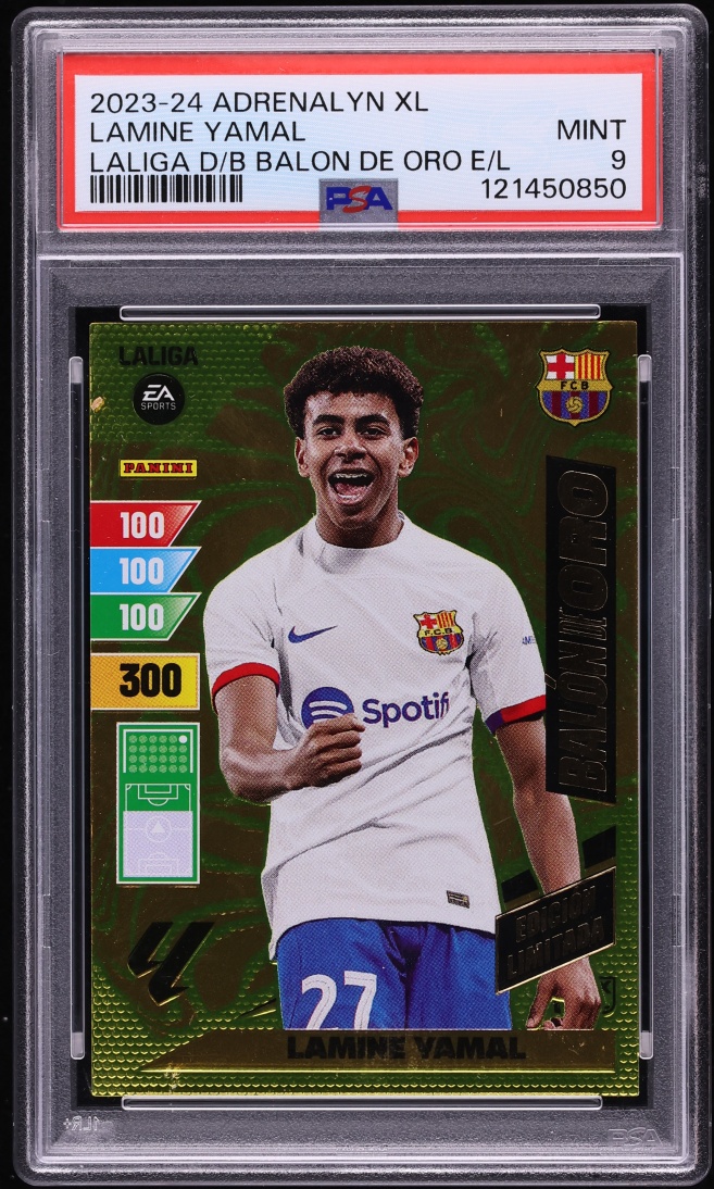 2023 Panini Adrenalyn XL Laliga Dream Box Balon De Oro Lamine Yamal ROOKIE PSA 9 MINT