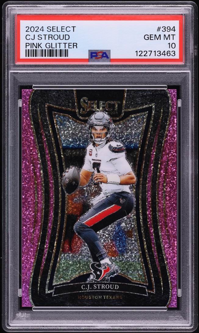 2024 Select Suite Level Pink Glitter CJ Stroud /15 #394 PSA 10 GEM MINT