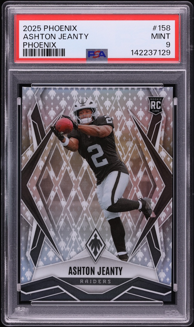 2025 Panini Phoenix Ashton Jeanty ROOKIE /149 #158 PSA 9 MINT