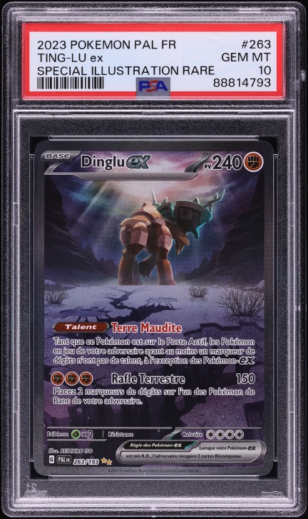 2023 Pokemon French Scarlet & Violet Paldea Evolved SIR Ting-Lu ex #263 PSA 10 GEM MINT
