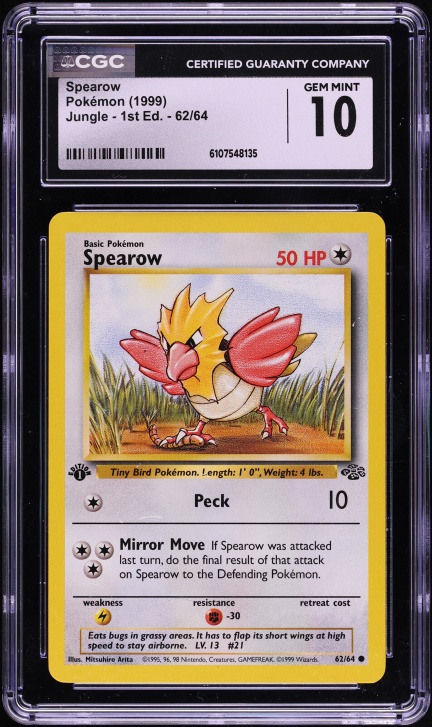 1995 spearow pokemon card value #62 Prices | Jungle Retreat Cost 1995 Pokemon Lt. Surge's Spearow