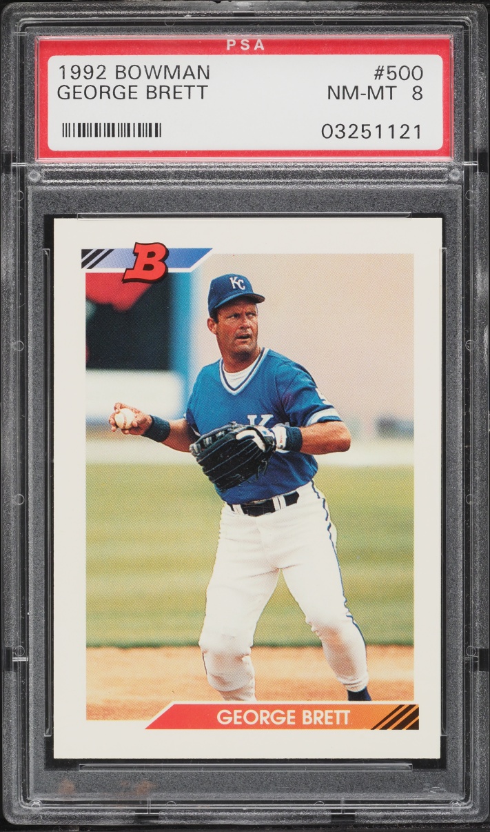 1992 Bowman George Brett #500 PSA 8 NM-MT