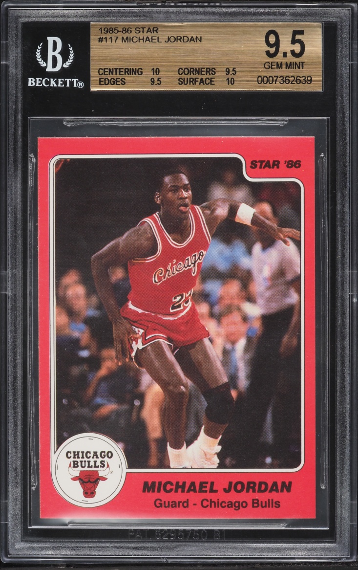 1985 Star Basketball Michael Jordan ROOKIE #117 BGS 9.5 GEM MINT