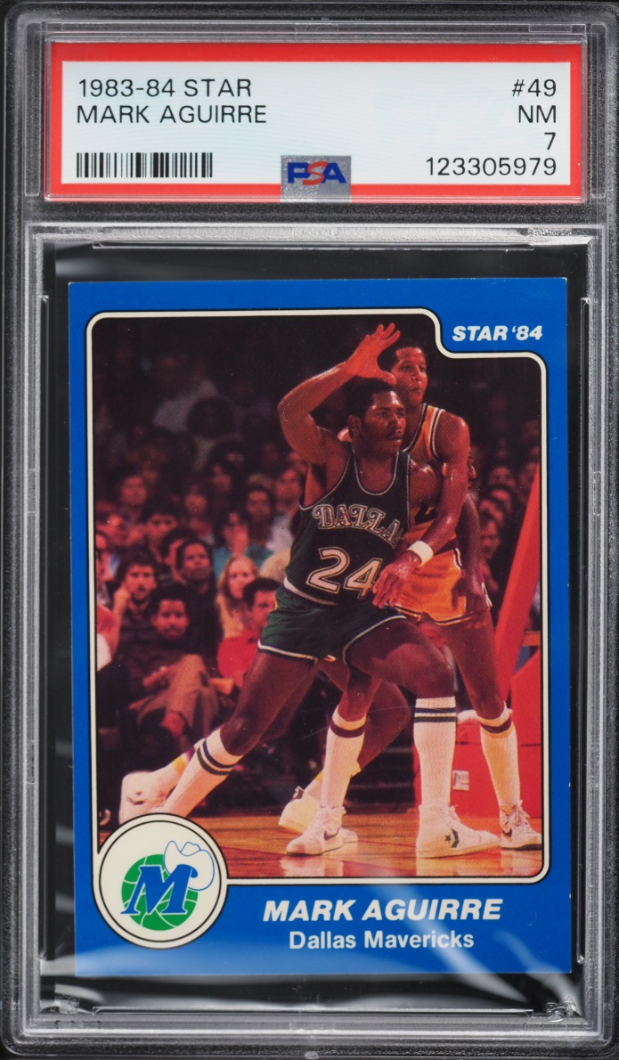 1983 Star Basketball Mark Aguirre #49 PSA 7 NRMT