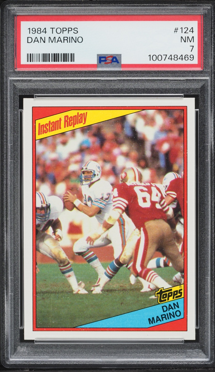 1984 Topps Football Dan Marino ROOKIE #124 PSA 7 NRMT