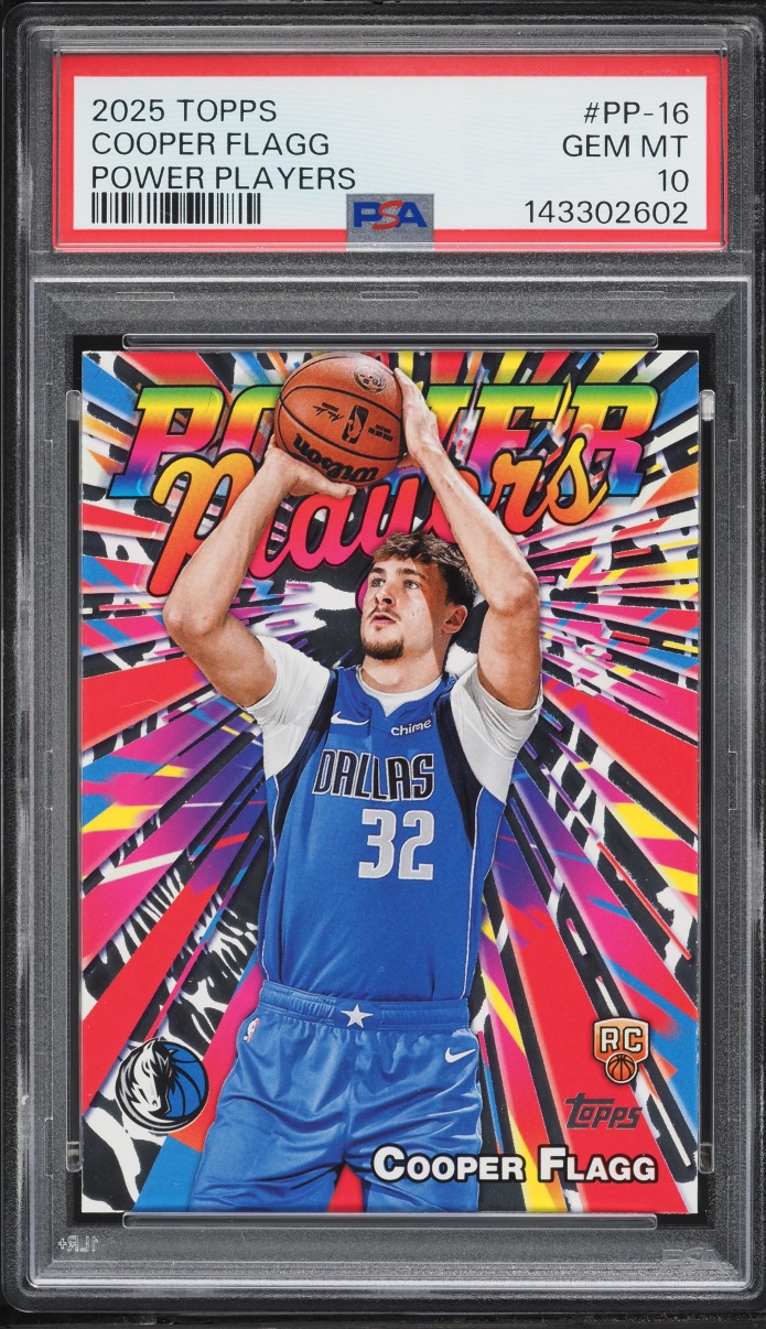 2025 Topps Power Players Cooper Flagg ROOKIE #PP-16 PSA 10 GEM MINT