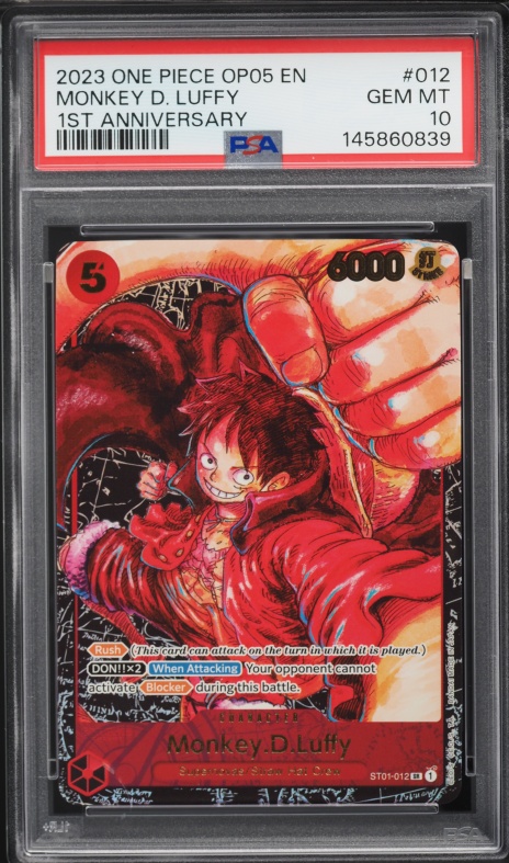 2023 One Piece Japanese Promo Shonen Jump January Monkey D. Luffy