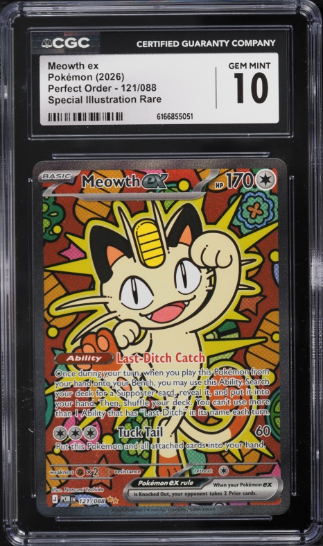 2026 Pokemon Perfect Order Special Illustration Rare Meowth Ex