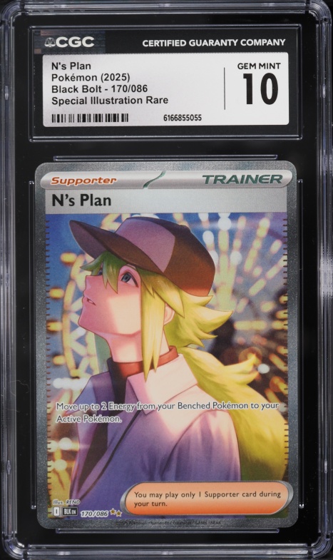 2025 Pokemon Scarlet & Violet Black Bolt SIR N's Plan #170 CGC 10 GEM MINT