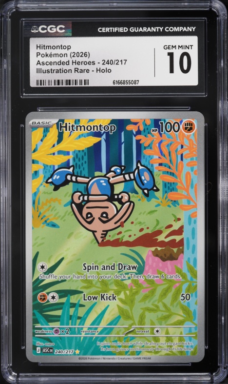 2026 Pokemon Mega Evolution Ascended Heroes IR Hitmontop #240 CGC 10 GEM MINT
