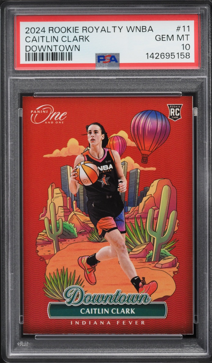 2024 Panini One And One Royalty WNBA Downtown Caitlin Clark ROOKIE #11 PSA 10 GEM MINT