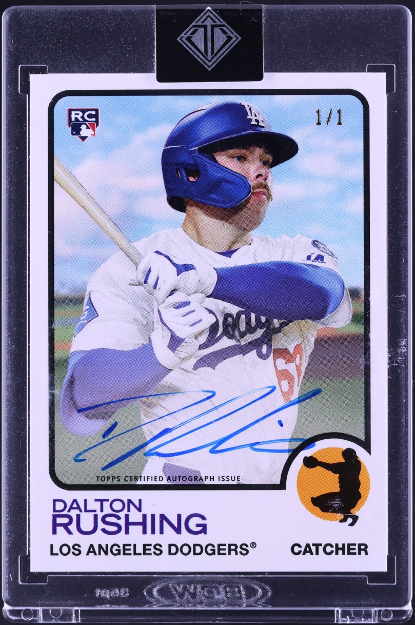 2025 Topps Transcendent Collection Through The Years Dalton Rushing ROOKIE AUTO 1/1 #DR-173