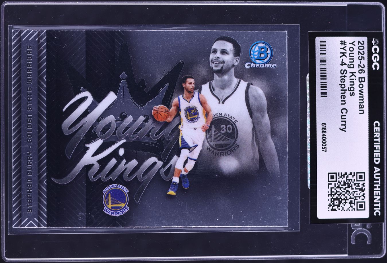 2025 Bowman Chrome Young Kings Stephen Curry #YK-4 CGC AUTH