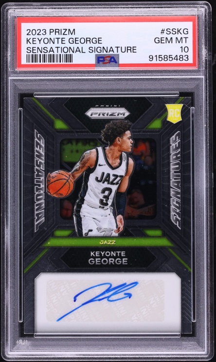 2023 Panini Prizm Sensational Signatures Keyonte George ROOKIE AUTO #SS-KG PSA 10 GEM MINT