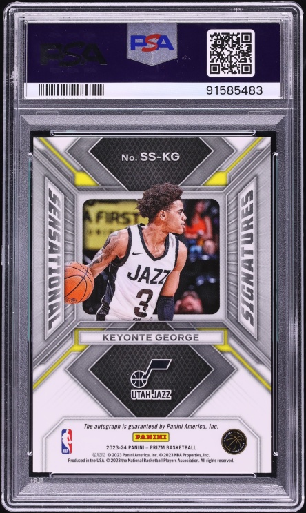 2023 Panini Prizm Sensational Signatures Keyonte George ROOKIE AUTO #SS-KG PSA 10 GEM MINT