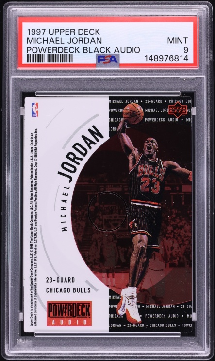 1997 Upper Deck Powerdeck Black Audio Michael Jordan PSA 9 MINT