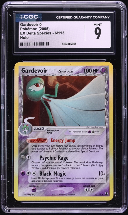 2005 Pokemon EX Delta Species Holo Gardevoir #6 CGC 9 MINT
