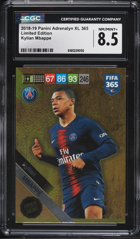 mbappe limited edition card Generic Kylian Collectible Card, Paper, Purple, Typographic, Sport, Rectangular, Interior, Premier League, 2024-2025, Paris Kylian Mbappe White Gold Limited