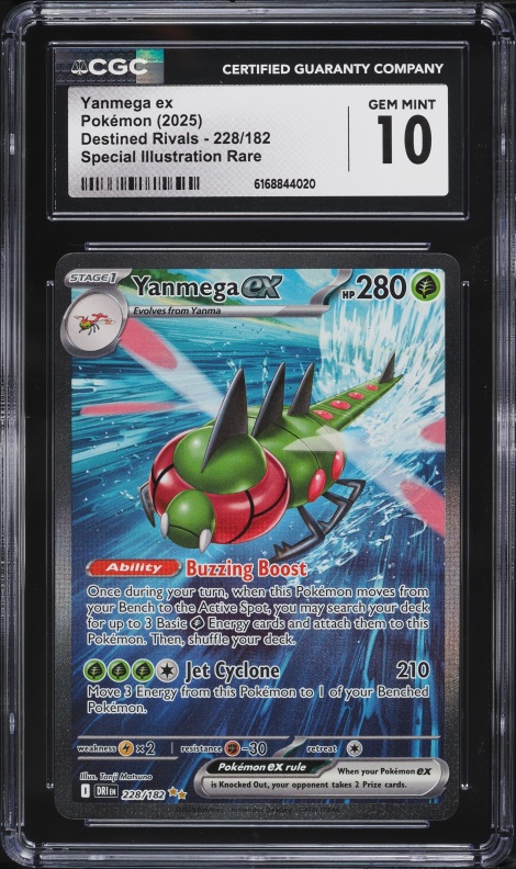 2025 Pokemon Scarlet & Violet Destined Rivals SIR Yanmega Ex #228 CGC 10 GEM MINT