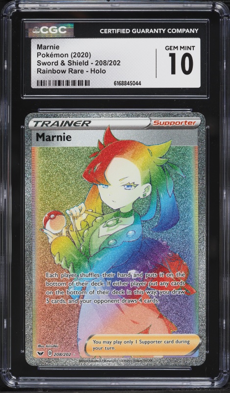 rainbow marnie pokemon card value 2020 Pokemon Sword & Shield Rainbow Rare Marnie #208 CGC 8.5 NM-MT+ on  Fanatics Collect