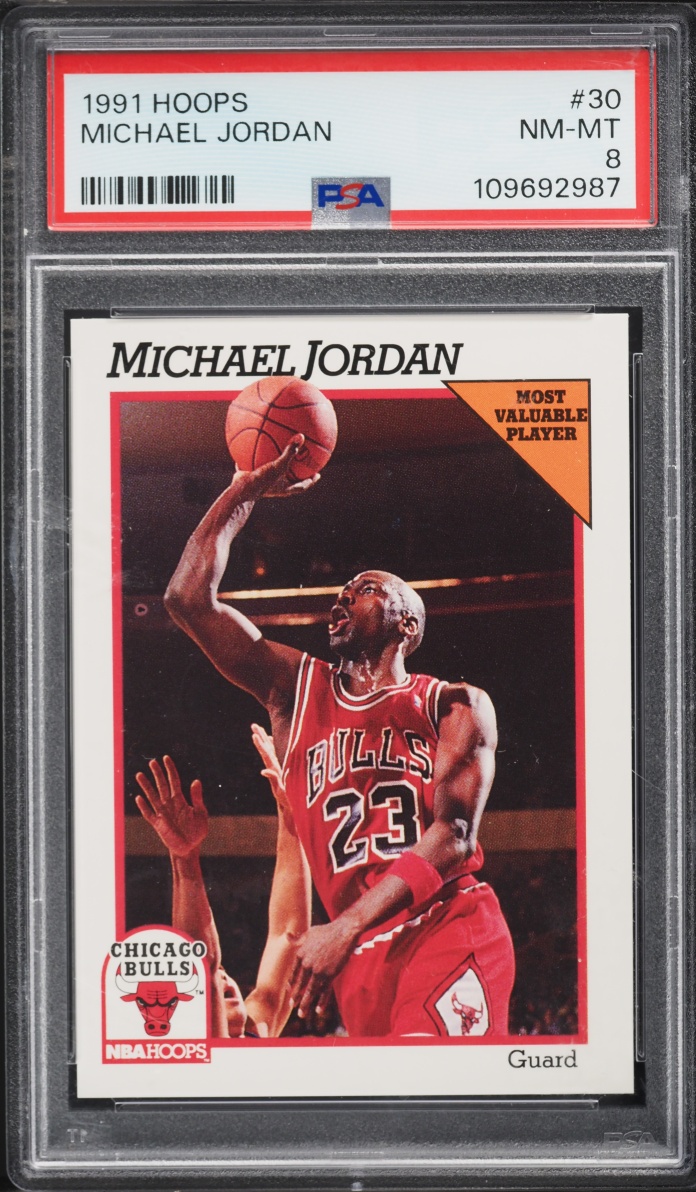 1991 Hoops Michael Jordan #30 PSA 8 NM-MT
